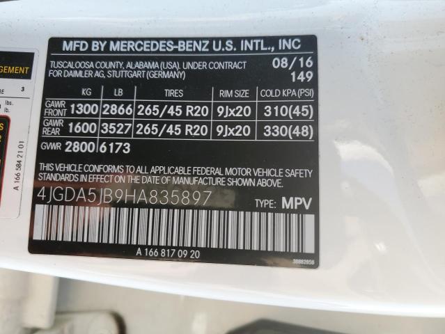 Photo 13 VIN: 4JGDA5JB9HA835897 - MERCEDES-BENZ GLE 350 