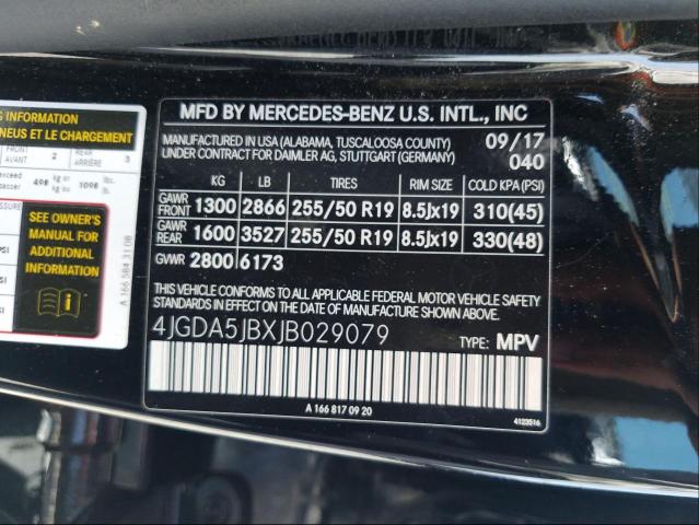 Photo 9 VIN: 4JGDA5JBXJB029079 - MERCEDES-BENZ GLE 