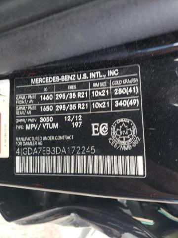 Photo 9 VIN: 4JGDA7EB3DA172245 - MERCEDES-BENZ ML 63 AMG 