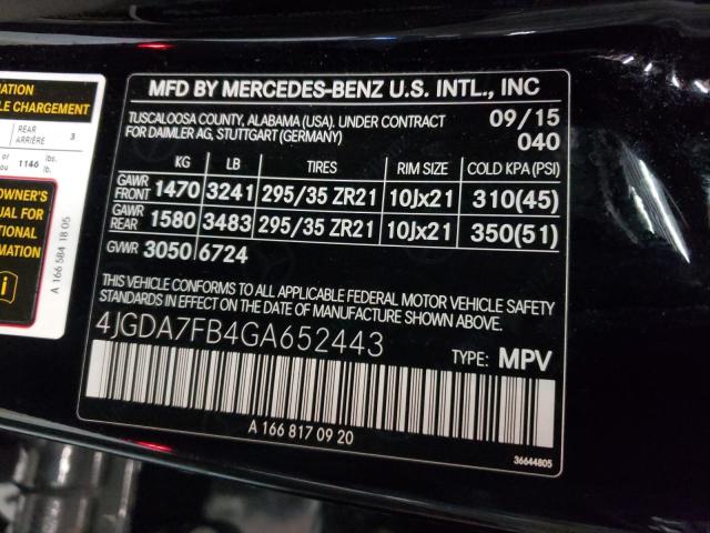 Photo 9 VIN: 4JGDA7FB4GA652443 - MERCEDES-BENZ GLE 63 AMG 