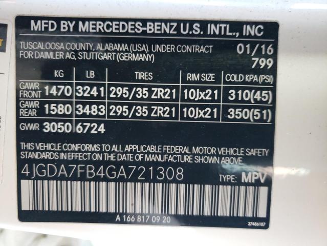 Photo 11 VIN: 4JGDA7FB4GA721308 - MERCEDES-BENZ GLE 63 AMG 