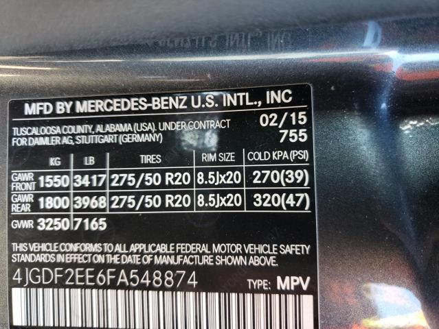 Photo 11 VIN: 4JGDF2EE6FA548874 - MERCEDES-BENZ GL-CLASS 