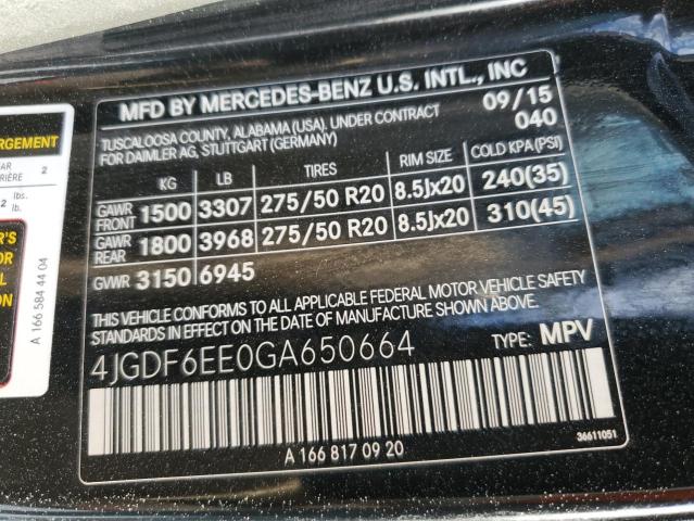 Photo 12 VIN: 4JGDF6EE0GA650664 - MERCEDES-BENZ GL 450 4MA 