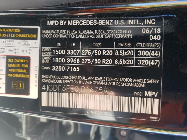 Photo 12 VIN: 4JGDF6EE0JB167595 - MERCEDES-BENZ GLS 450 4M 