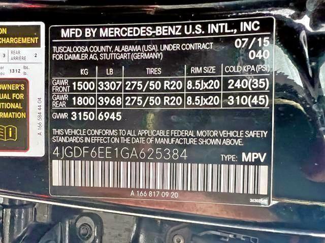 Photo 9 VIN: 4JGDF6EE1GA625384 - MERCEDES-BENZ GL-CLASS 