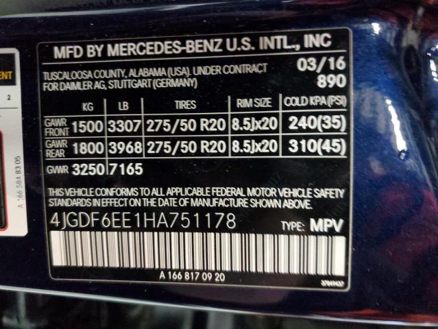 Photo 12 VIN: 4JGDF6EE1HA751178 - MERCEDES-BENZ GLS 450 4M 