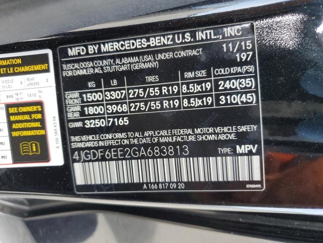 Photo 11 VIN: 4JGDF6EE2GA683813 - MERCEDES-BENZ GL-CLASS 