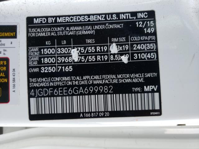 Photo 9 VIN: 4JGDF6EE6GA699982 - MERCEDES-BENZ GL 450 