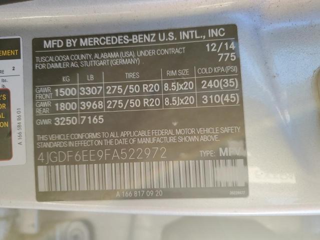 Photo 11 VIN: 4JGDF6EE9FA522972 - MERCEDES-BENZ GL-CLASS 