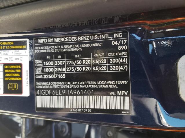 Photo 12 VIN: 4JGDF6EE9HA961401 - MERCEDES-BENZ GLS 450 4M 