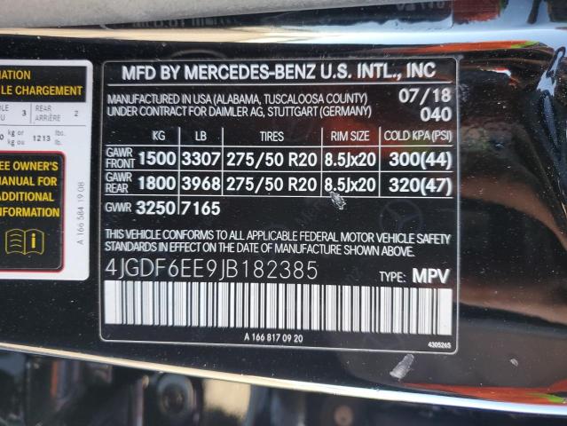 Photo 13 VIN: 4JGDF6EE9JB182385 - MERCEDES-BENZ GLS 450 4M 