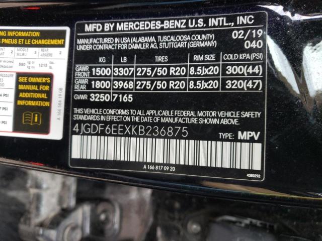 Photo 9 VIN: 4JGDF6EEXKB236875 - MERCEDES-BENZ GLS 450 4M 