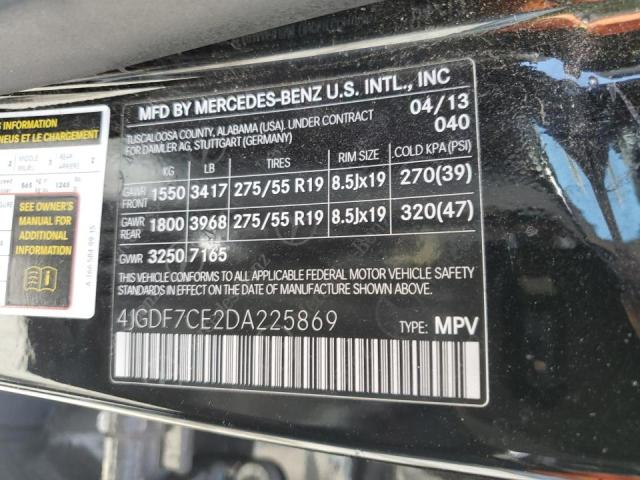 Photo 12 VIN: 4JGDF7CE2DA225869 - MERCEDES-BENZ GL-CLASS 