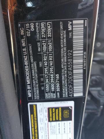 Photo 12 VIN: 4JGDF7DEXFA558192 - MERCEDES-BENZ GL 550 4MA 