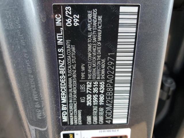 Photo 12 VIN: 4JGDM2EB8PA022971 - MERCEDES-BENZ EQS SUV 45 