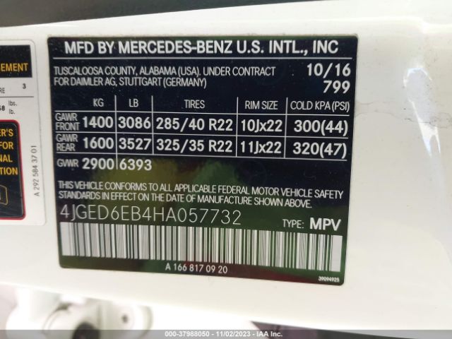 Photo 8 VIN: 4JGED6EB4HA057732 - MERCEDES-BENZ AMG GLE 43 COUPE 