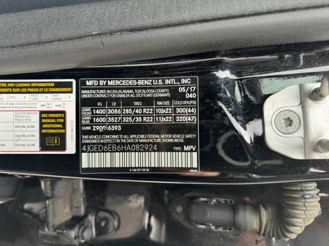 Photo 11 VIN: 4JGED6EB6HA082924 - MERCEDES-BENZ GLE-CLASS 