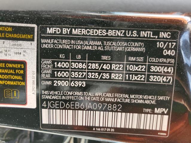 Photo 9 VIN: 4JGED6EB6JA097882 - MERCEDES-BENZ GLE 