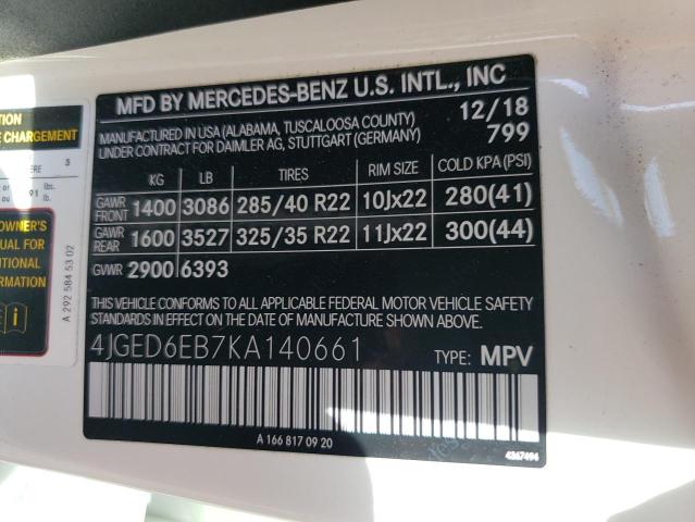 Photo 9 VIN: 4JGED6EB7KA140661 - MERCEDES-BENZ GLE COUPE 