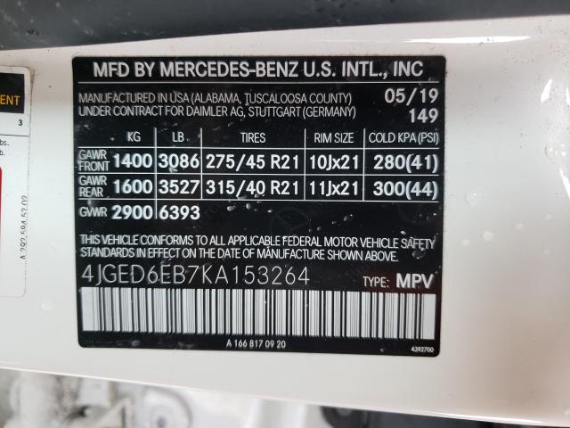 Photo 9 VIN: 4JGED6EB7KA153264 - MERCEDES-BENZ GLE 43 AMG 