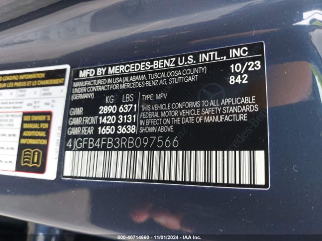 Photo 8 VIN: 4JGFB4FB3RB097566 - MERCEDES-BENZ GLE-CLASS 