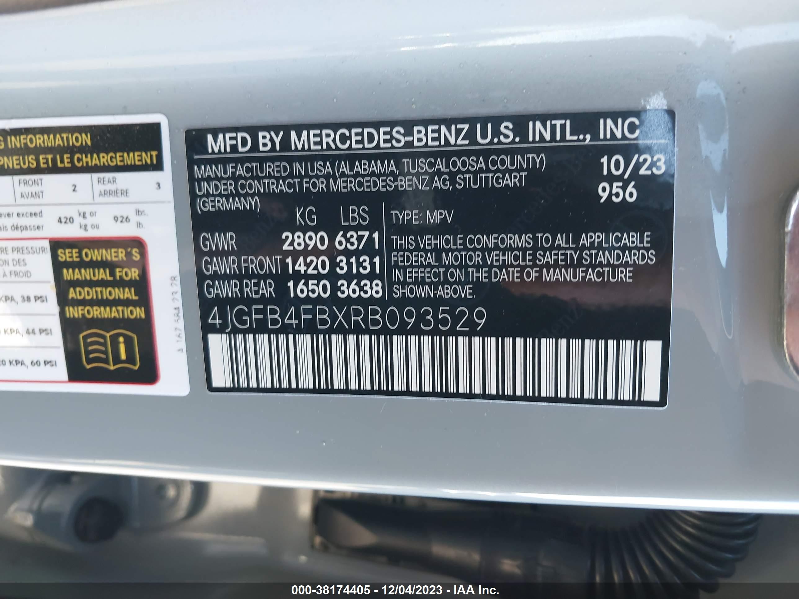 Photo 8 VIN: 4JGFB4FBXRB093529 - MERCEDES-BENZ GLE 