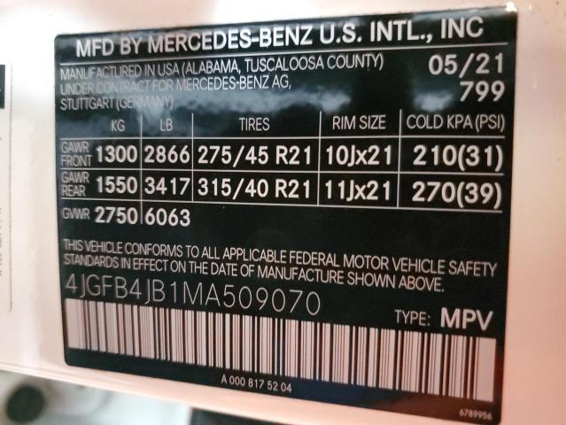 Photo 13 VIN: 4JGFB4JB1MA509070 - MERCEDES-BENZ GLE 350 