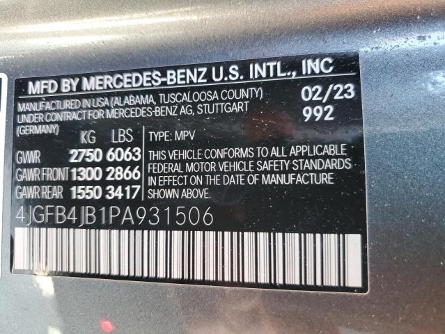 Photo 12 VIN: 4JGFB4JB1PA931506 - MERCEDES-BENZ GLE-CLASS 