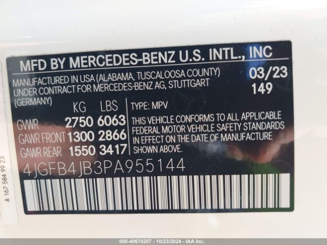 Photo 8 VIN: 4JGFB4JB3PA955144 - MERCEDES-BENZ GLE-CLASS 