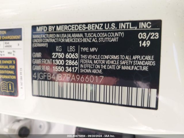 Photo 8 VIN: 4JGFB4JB7PA966017 - MERCEDES-BENZ GLE-CLASS 