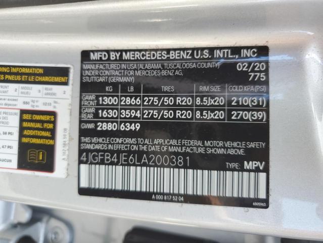 Photo 9 VIN: 4JGFB4JE6LA200381 - MERCEDES-BENZ GLE 350 