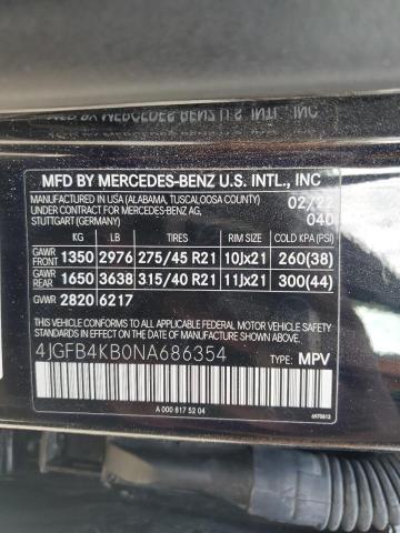 Photo 11 VIN: 4JGFB4KB0NA686354 - MERCEDES-BENZ GLE-CLASS 