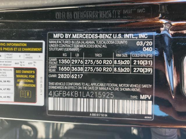 Photo 11 VIN: 4JGFB4KB1LA215925 - MERCEDES-BENZ GLE-CLASS 