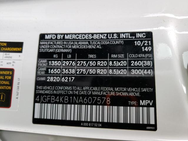 Photo 12 VIN: 4JGFB4KB1NA607578 - MERCEDES-BENZ GLE 350 4M 