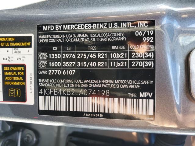 Photo 12 VIN: 4JGFB4KB2LA074198 - MERCEDES-BENZ GLE 350 4M 