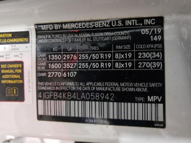 Photo 9 VIN: 4JGFB4KB4LA058942 - MERCEDES-BENZ GLE 350 4M 