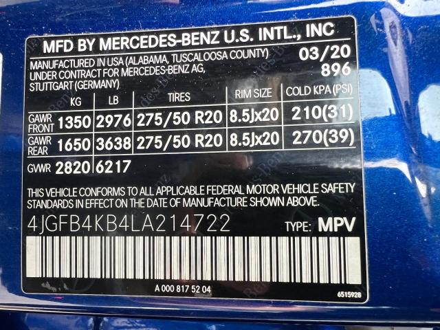 Photo 13 VIN: 4JGFB4KB4LA214722 - MERCEDES-BENZ GLE-CLASS 