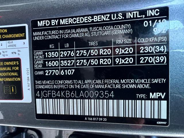 Photo 9 VIN: 4JGFB4KB6LA009354 - MERCEDES-BENZ GLE 350 4M 