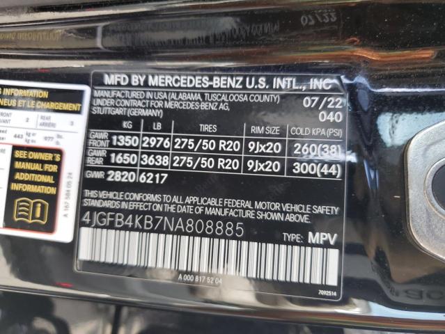 Photo 12 VIN: 4JGFB4KB7NA808885 - MERCEDES-BENZ GLE 350 4M 