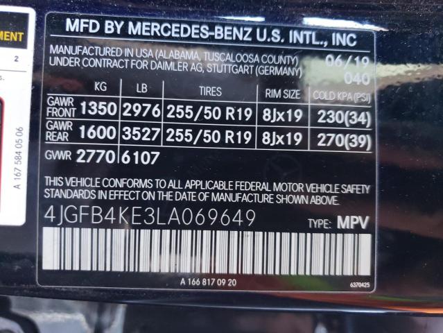 Photo 12 VIN: 4JGFB4KE3LA069649 - MERCEDES-BENZ GLE-CLASS 