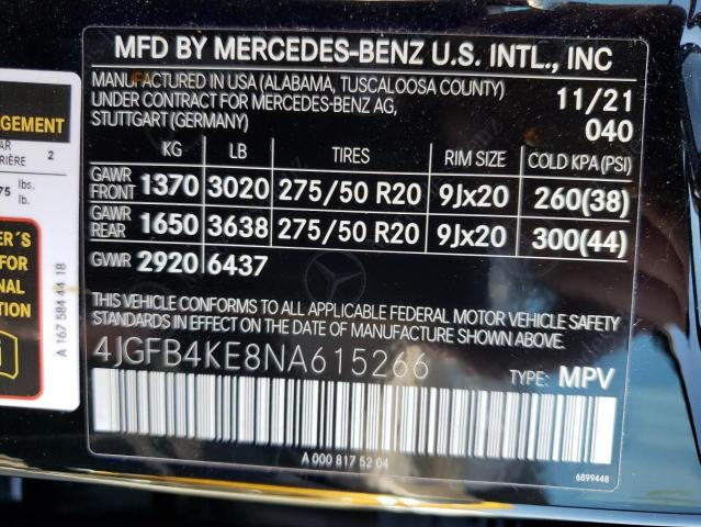 Photo 9 VIN: 4JGFB4KE8NA615266 - MERCEDES-BENZ GLE 350 4M 