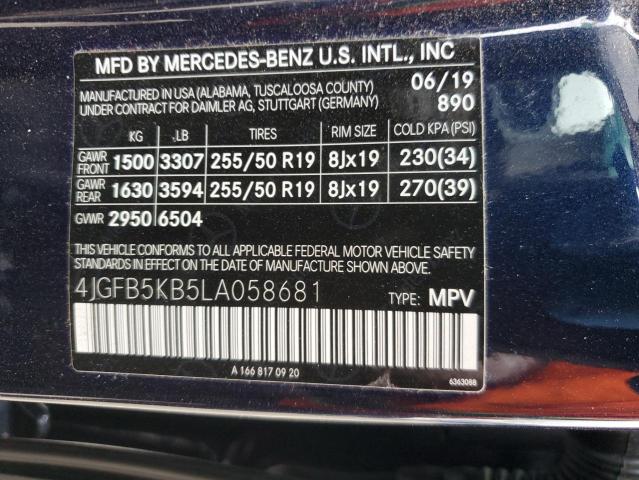 Photo 12 VIN: 4JGFB5KB5LA058681 - MERCEDES-BENZ GLE 450 4M 