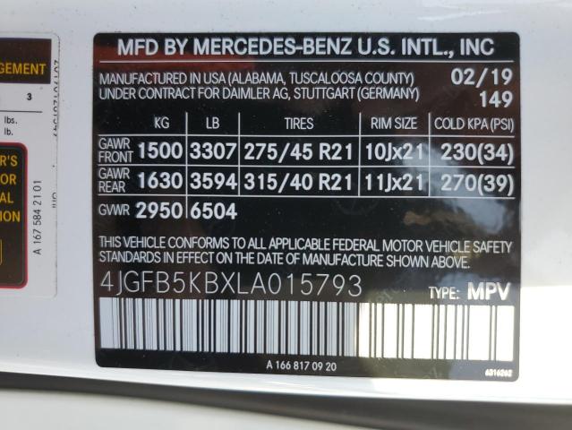 Photo 13 VIN: 4JGFB5KBXLA015793 - MERCEDES-BENZ GLE 450 4M 