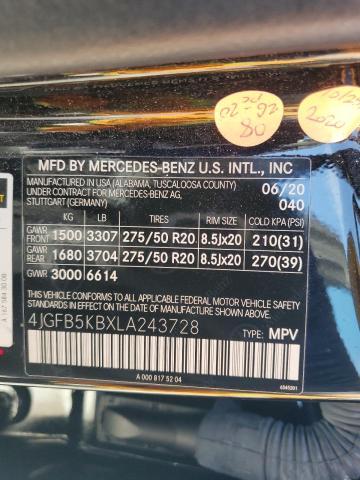 Photo 12 VIN: 4JGFB5KBXLA243728 - MERCEDES-BENZ GLE 450 4M 