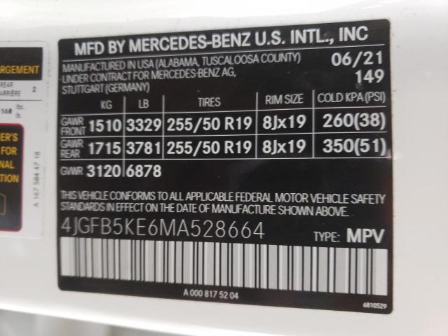 Photo 12 VIN: 4JGFB5KE6MA528664 - MERCEDES-BENZ GLE 450 