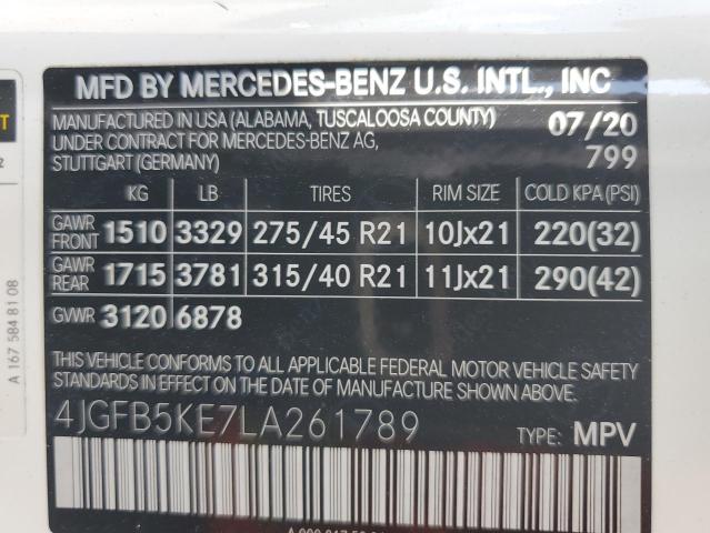 Photo 11 VIN: 4JGFB5KE7LA261789 - MERCEDES-BENZ GLE 450 4M 