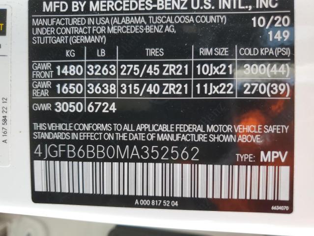 Photo 12 VIN: 4JGFB6BB0MA352562 - MERCEDES-BENZ GLE AMG 53 