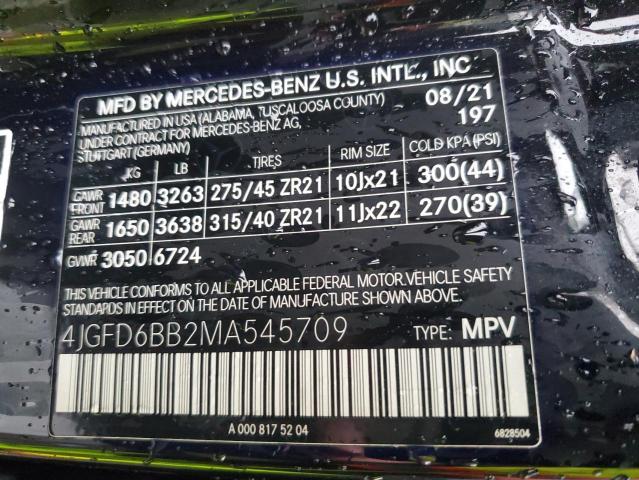 Photo 12 VIN: 4JGFD6BB2MA545709 - MERCEDES-BENZ GLE-CLASS 