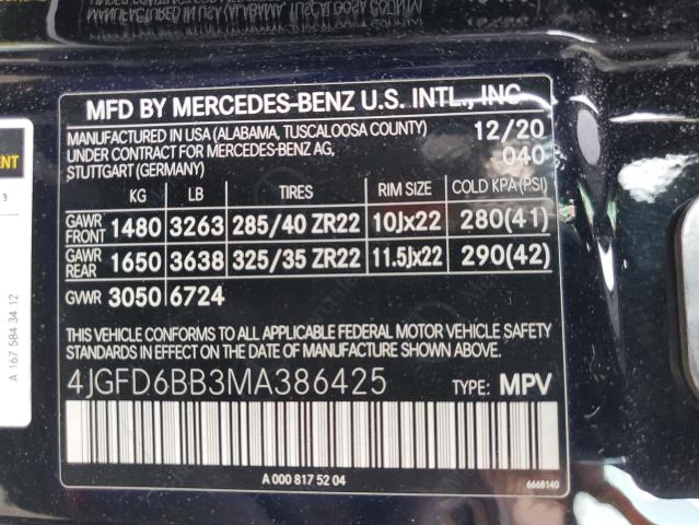 Photo 12 VIN: 4JGFD6BB3MA386425 - MERCEDES-BENZ GLE COUPE 