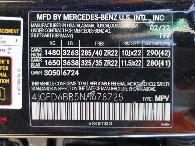 Photo 12 VIN: 4JGFD6BB5NA678725 - MERCEDES-BENZ GLE COUPE 